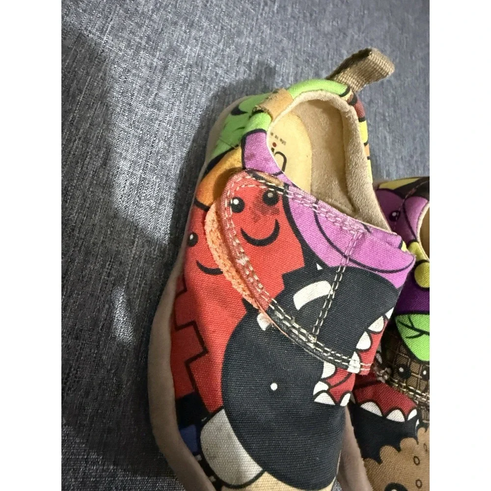 UIN Kids Toddler Cola Cola Vibrant Casual Slip On Shoes Sz 6.5